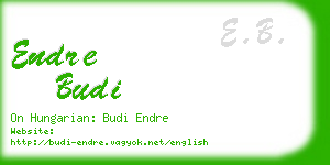endre budi business card
